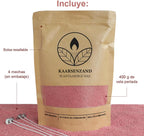 Velas Perladas Lumina  – Rosa 400 g + 4 Mechas