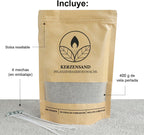 Velas Perladas Lumina  – Gris 400 g + 4 Mechas