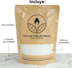 Velas Perladas Lumina – Blanco 400 g + 4 Mechas