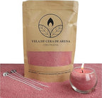 Velas Perladas Lumina  – Rosa 400 g + 4 Mechas
