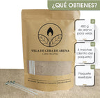 Velas Perladas Lumina  – Verde Musgo 400 g + 4 Mechas