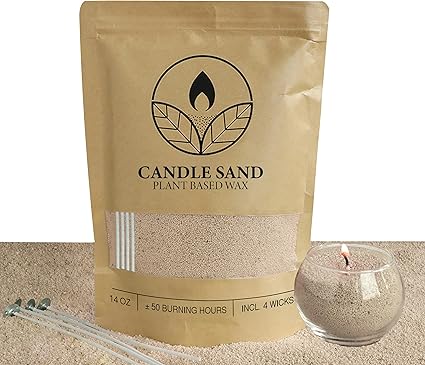 Velas Perladas Lumina  – Verde Musgo 400 g + 4 Mechas